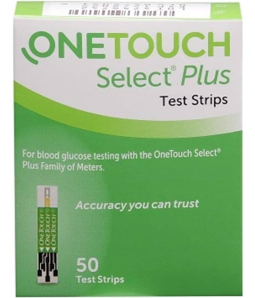 Onetouch Select Plus 50 Sugar Test Strips