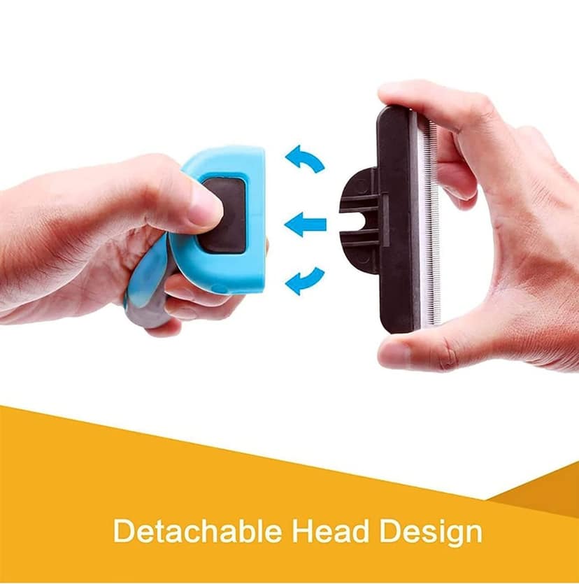 Q D Pet Grooming Brush for Shedding Deshedding Tool Mats & Tangles Removing Shedding Blade for Dog & Cat, Dog, Donkey, Cat, Rabbit, Pony, Horse, Monkey view 3