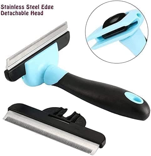 Q D Pet Grooming Brush for Shedding Deshedding Tool Mats & Tangles Removing Shedding Blade for Dog & Cat, Dog, Donkey, Cat, Rabbit, Pony, Horse, Monkey view 5