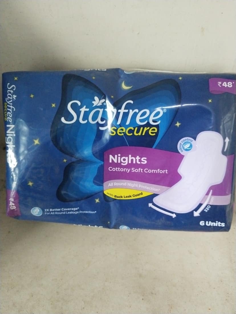 Stayfree secure nights cottony soft comfort 320mm