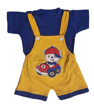 TRITI Pack of 1 Baby Boys 100% Cotton Tops & Bottoms Sets ( Red )