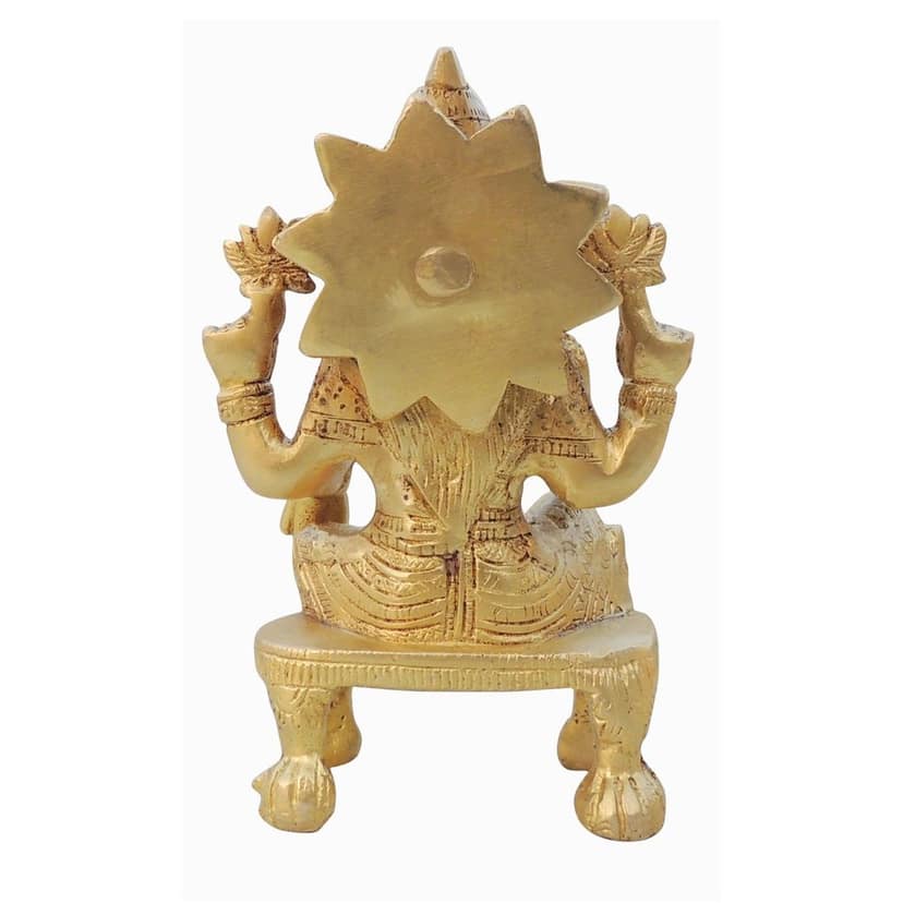 Brass Showpiece Laxmi Ji God Idol Statue (BSMAS1624 L) view 3