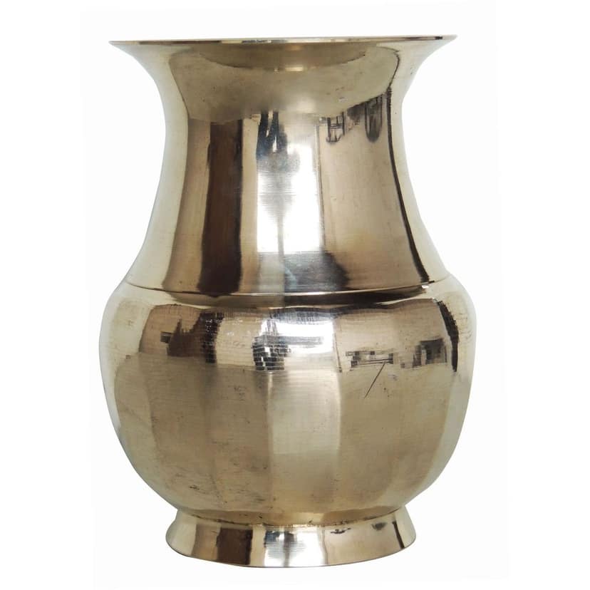 Pure Brass Lota Amkhora No. 8 , 1 Ltr. (ZMAS505 H) view 2