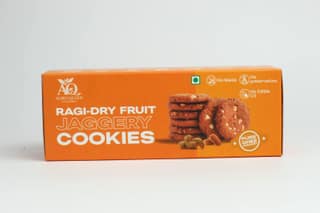 Healthy Ragi Dry Fruit Jaggery Cookies Made with Nutritious Finger Millet, Dry Fruits and Jaggery