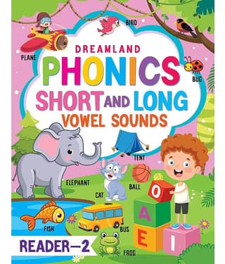 Phonics Reader- 2 (Short and Long Vowel Sounds) Age 5+ - Early Learning Book