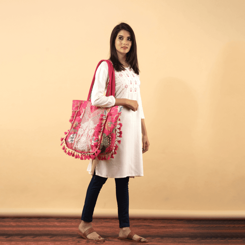 Women Handmade Embroidered Bag view 6