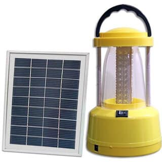 SOLAR UNIVERSE INDIA ABS Plastic Solar LED Lantern with Solar Panel, Electricity Charger Mobile Charger 3 hrs Lantern Emergency Light