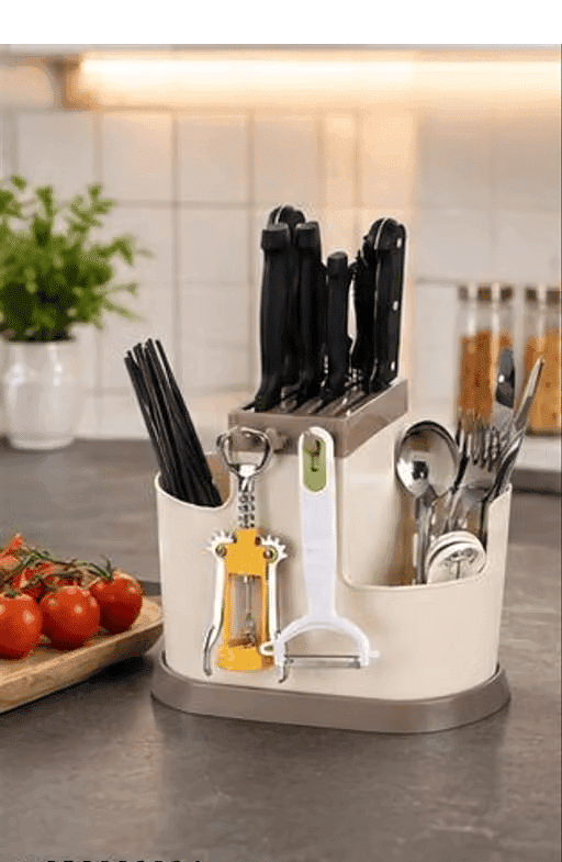 360° Cutlery Holder with Knife Block