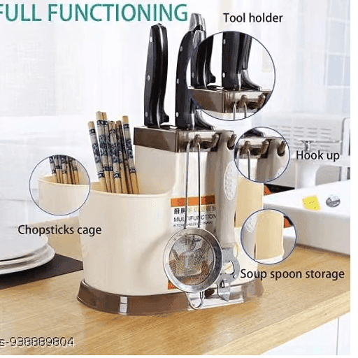 360° Cutlery Holder with Knife Block view 2