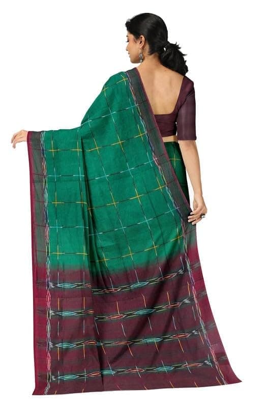 APCO Handloom (A Andhra Pradesh Govt Emporium)- Women's Traditional Pure Handloom Dulla Cotton Saree | DCS0005 view 3