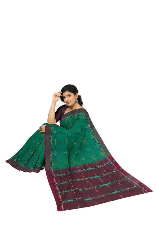 APCO Handloom (A Andhra Pradesh Govt Emporium)- Women's Traditional Pure Handloom Dulla Cotton Saree | DCS0005 view 4