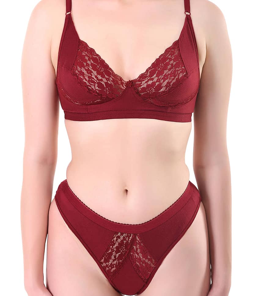 TCG Multi Color Cotton Lycra Bra & Panty Set view 2
