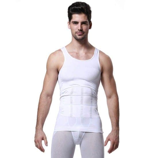 Premium Men’s Slimming Body Shaper Vest Shirt | Abs & Abdomen Slim Stretchable Tummy Tucker Vest | Comfortable High-Compression Shape (Original Quality)