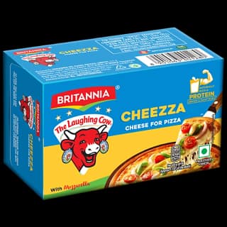Britannia The Laughing Cow Cheese For Pizza Block, 400 G Carton