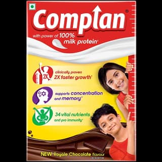Complan Nutrition & Health Drink - Improves Concentration & Memory, Royale Chocolate Flavour, 500 G Carton