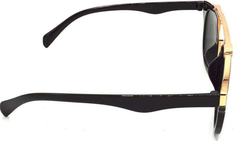 HRINKAR Unisex Wrap-around Sunglasses Golden & Silver Frame, Golden & Pink Lens (Medium) - Pack of 2 view 4