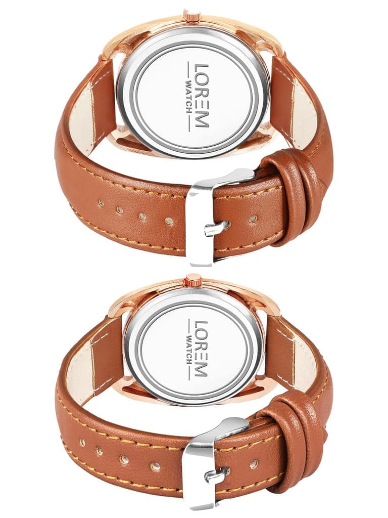 Silver Stylish Dial Analog Watch for Lovely Couple LR78-LR325 view 3