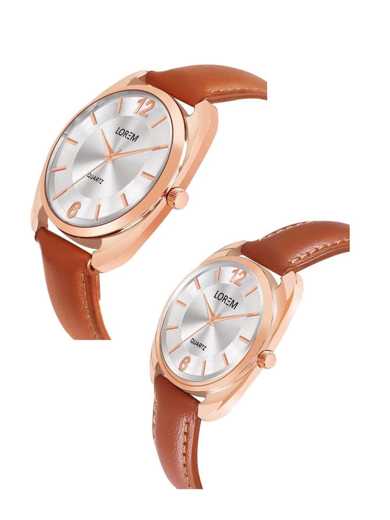 Silver Stylish Dial Analog Watch for Lovely Couple LR78-LR325 view 4