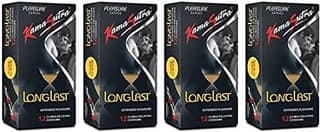 Kamasutra LongLast Climax Delaying Condoms 12S Pack of 4 Condom (Set of 4, 48S)