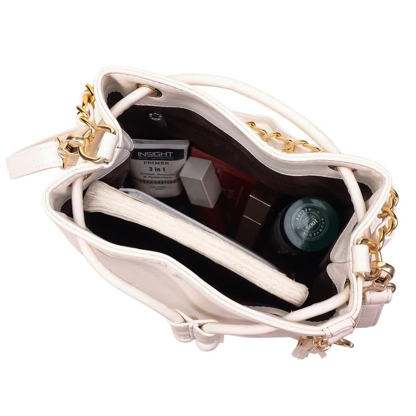 VISMIINTREND Stylish Bucket Bag for Women, Girls | Crossbody Detachable Strap Drawstring Closure Handbag | Pu Vegan Leather Handbag with Wallet & Purse view 6