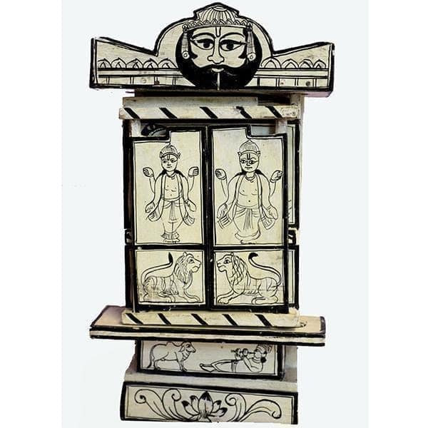 Kavad Box Illustrating Ram and Krishna Story|12" (H) view 2