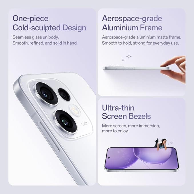 OPPO reno 16c 5G (Stellar Purple, 8GB RAM, 128GB Storage) view 2