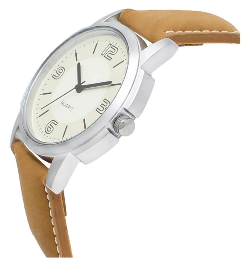 White Casual Analog Watch for Men LR16 view 3