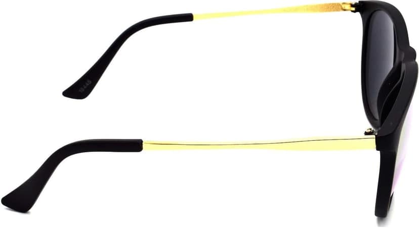 HRINKAR Unisex Round Sunglasses Golden Frame, Golden Lens (Medium) - Pack of 2 view 4