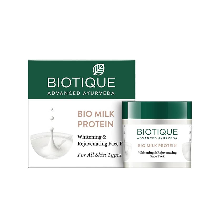 Biotique Whitening & Rejuvenating Face Pack - Milk Protein, 60G