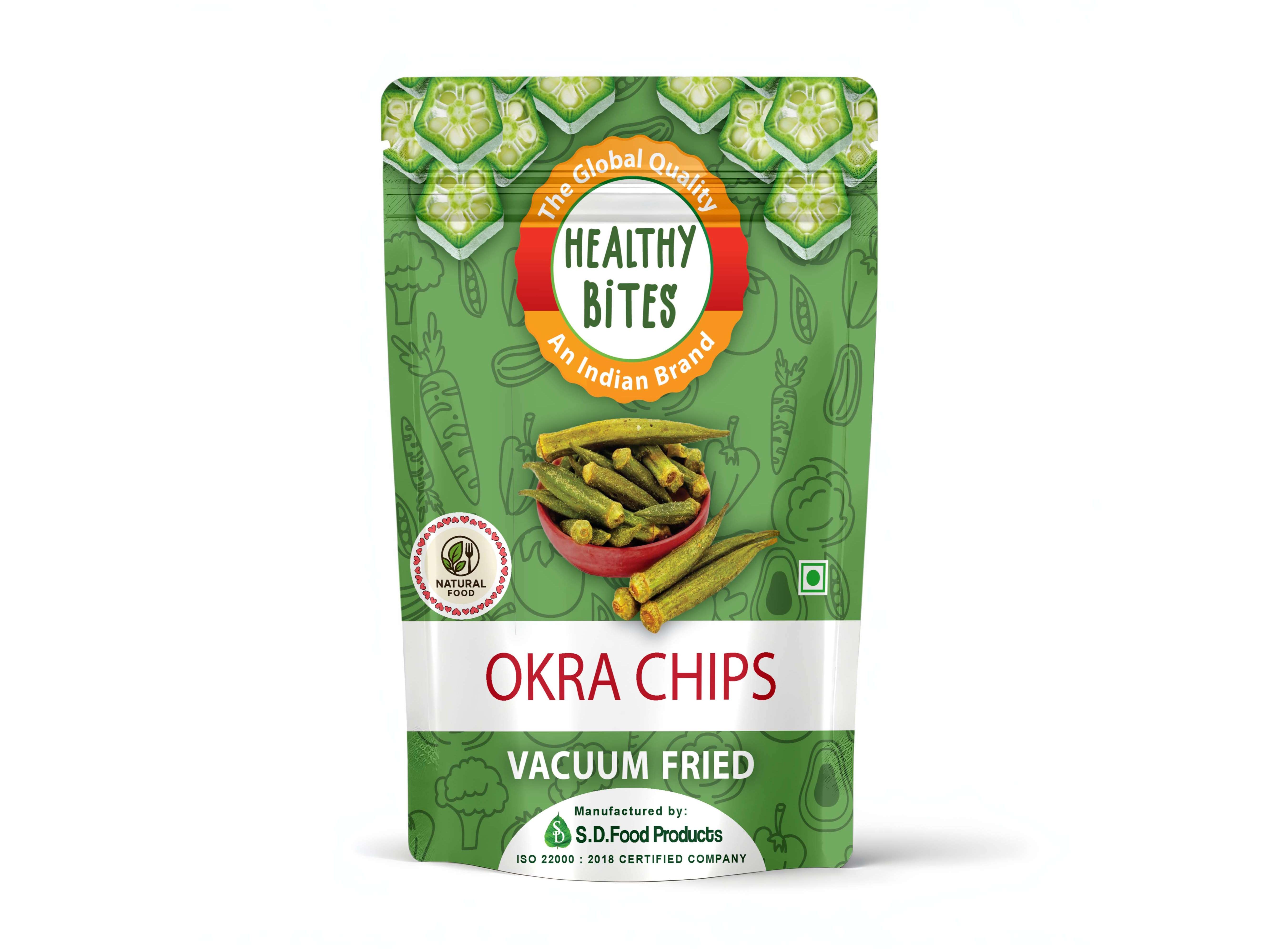 Vacuum Fried Okra Chips - 135 g