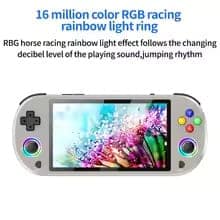 M22 Pro Handheld Retro Game Console 5.0'' IPS Screen Built In 20000+ Games Emulators With RGB LED Joystick Video Game 64GB (Multocolor) view 5