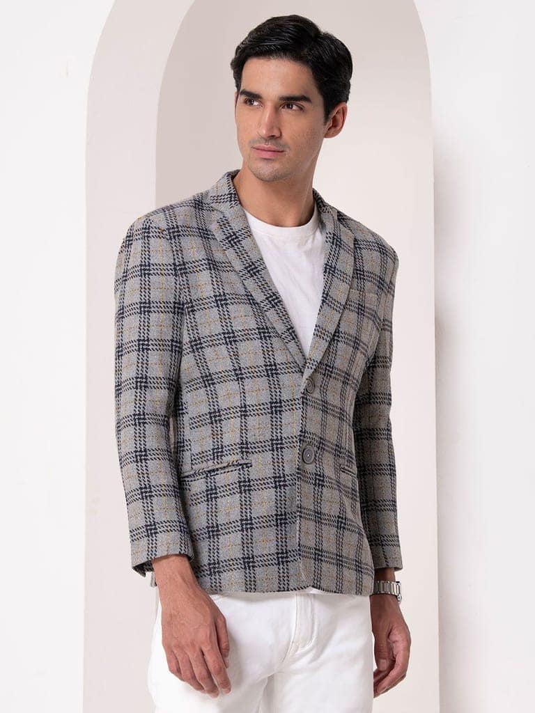 Elegance Plaid Blazer view 3