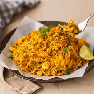 Pahadi veg maggi with egg