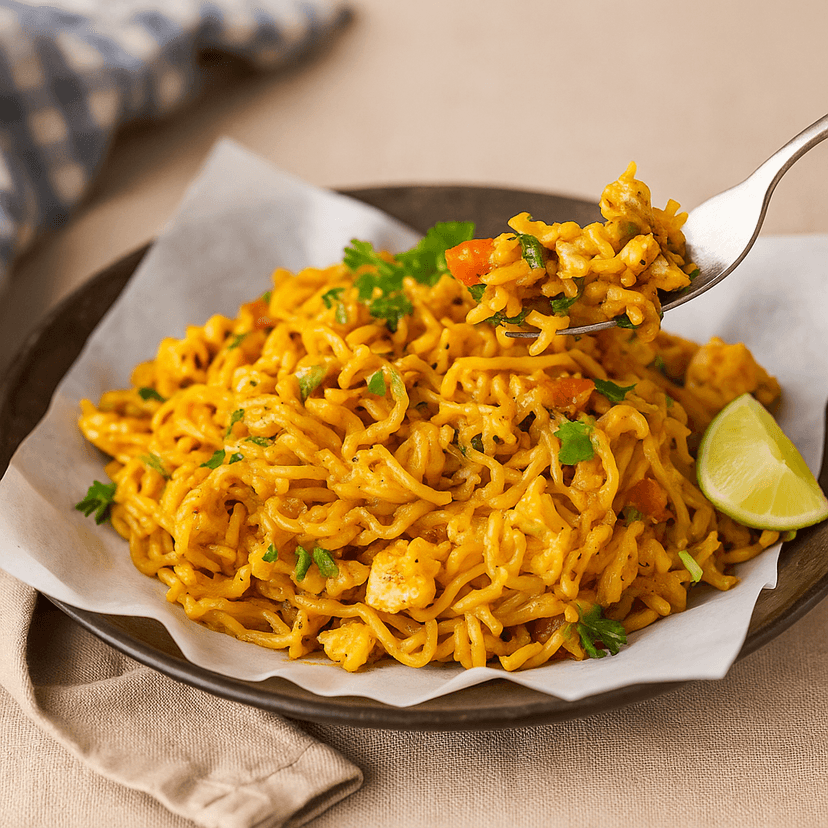 Pahadi veg maggi with egg