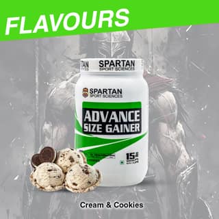 SPARTAN SPORT SCIENCES Advance Size Gainer | Muscle Mass & Weight Gainer Powder with Highest Protein and Carbohydrates with 13 Multivitamins & Minerals for Men & Women