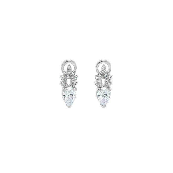 Silver Ice Drop Earrings