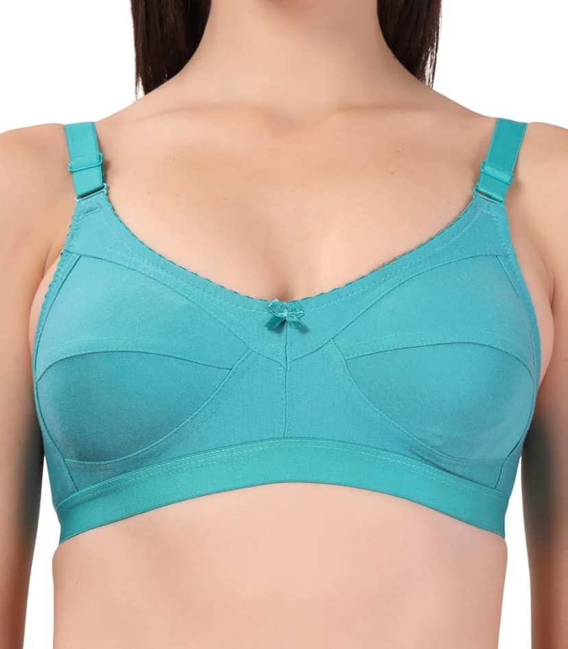 ADORNSTAR Women's Cotton Non-Padded Full Coverage Bra view 4