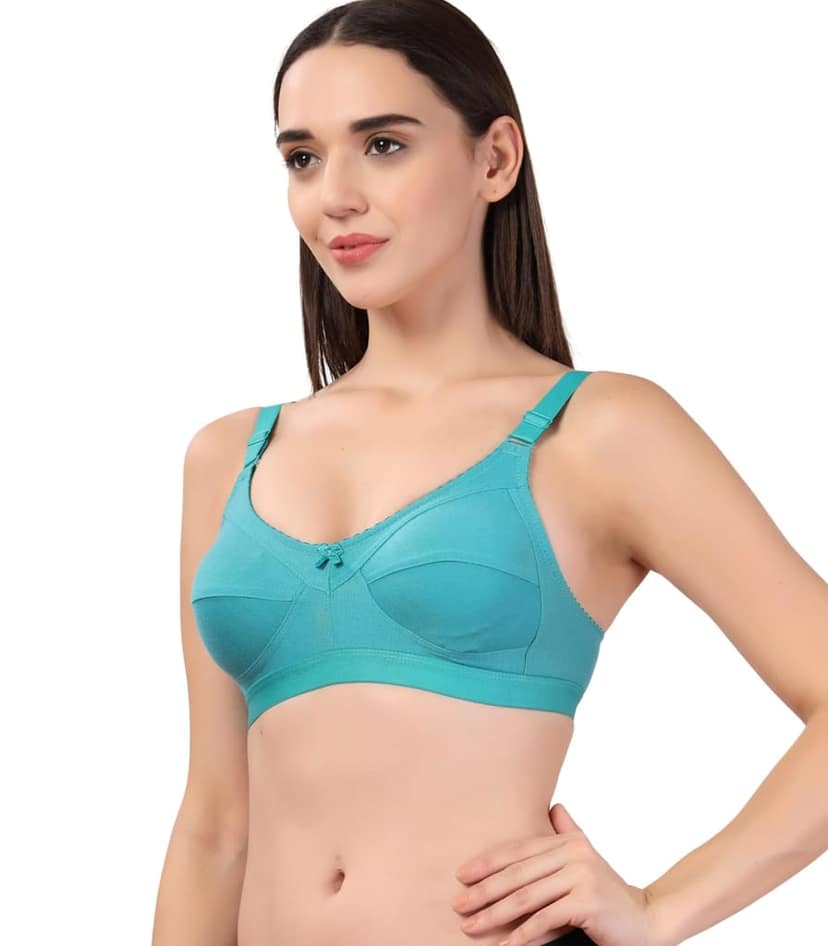 ADORNSTAR Women's Cotton Non-Padded Full Coverage Bra view 5