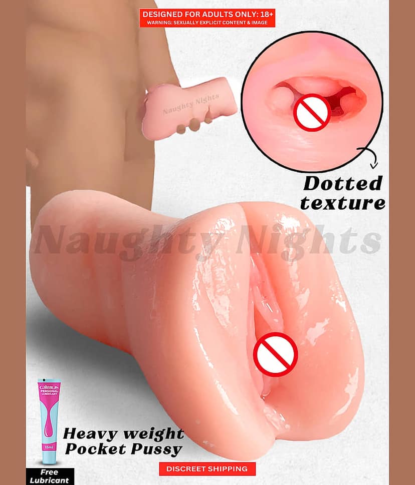 Silicone Men's Masturbators- Life-Like Realistic Stroker Pocket Pussy for Men with Free Calmras Lube