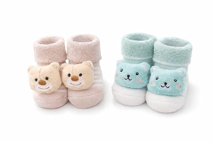 Soft Cotton Newborn Baby Socks (0–6 Months) – Comfortable Infant Socks view 2