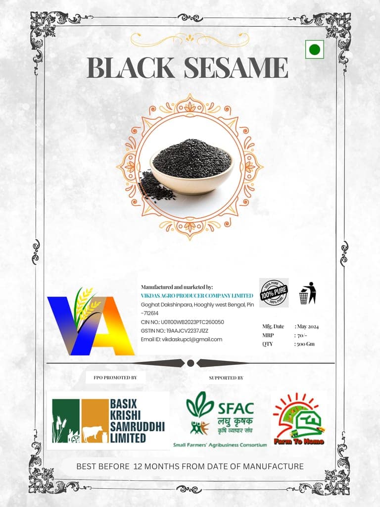 Black Sesame / 1kg (pack of 2) view 3