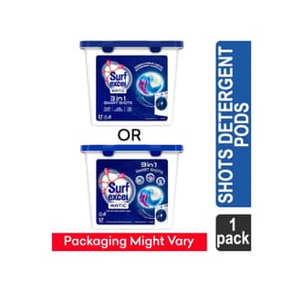 Surf Excel 3 In 1 Smart Shots Detergent Pods