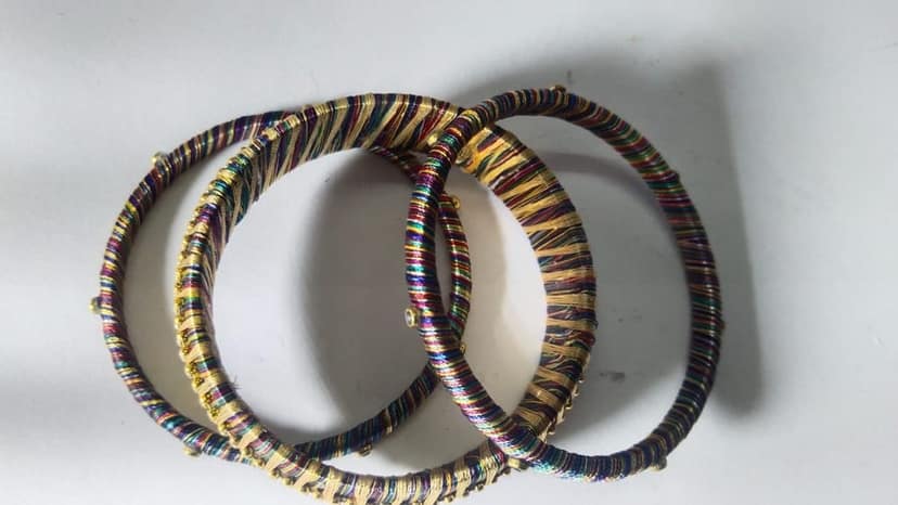 Designer Bangle Set for Women - Traditional Indian Jewelry view 2