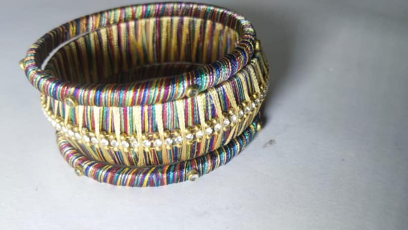 Designer Bangle Set for Women - Traditional Indian Jewelry view 4