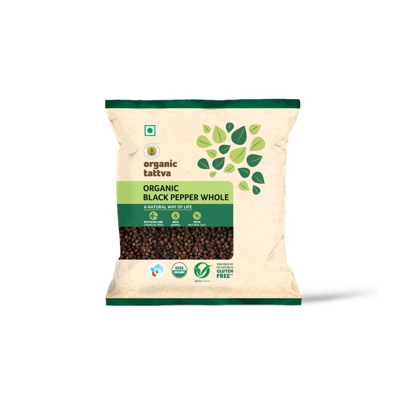 Organic Black Pepper Whole 100g