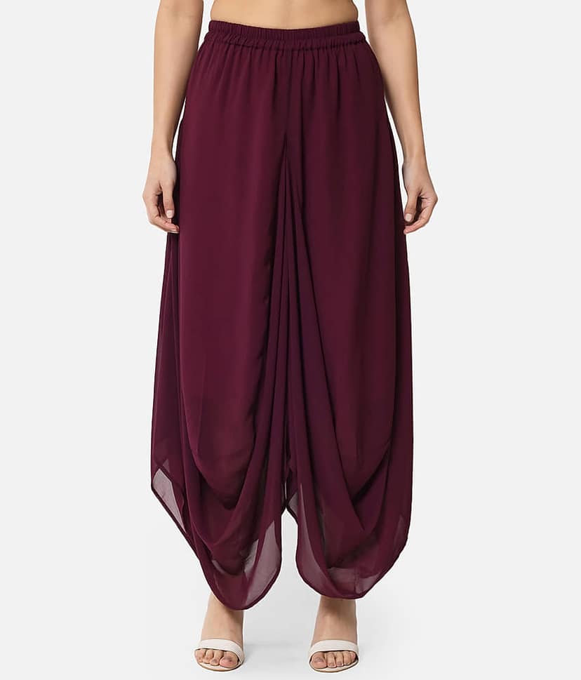 OTIRA Pack of 1 Georgette Flared Women's Palazzos ( Purple )