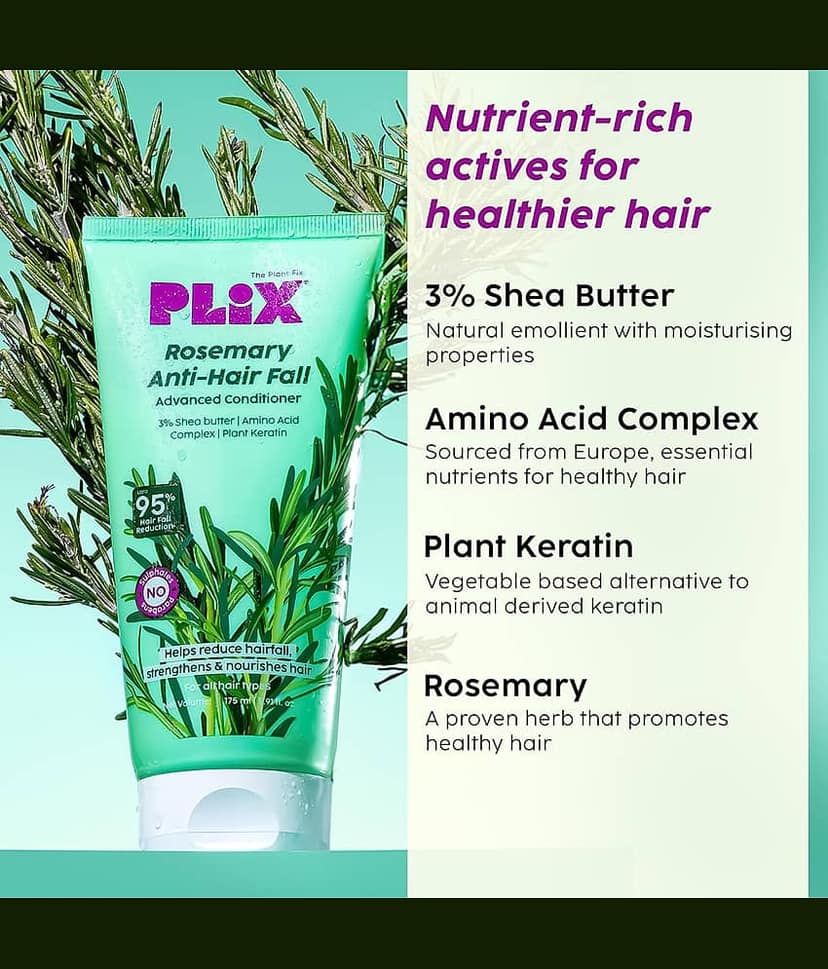 The Plant Fix Plix Rosemary Anti Hairfall Kit - Serum, Shampoo, Conditioner & Oil Unisex (4 Items in the set)