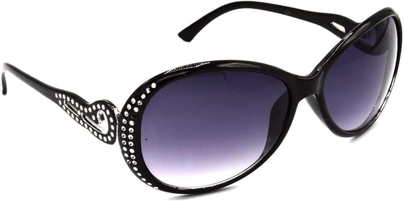Hrinkar Unisex Round Sunglasses Silver & Black Frame, Grey & Black Lens (Medium) - Pack of 2 view 6