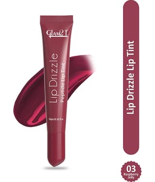 Glam21 Lip Drizzle Peptide Lip Tint Hydrating With Sheabutter Peptides Passionfruit Oil Sugar Plum Pack Of: 1, 10 G