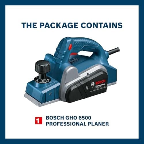 Bosch Professional GHO 6500 Electric Planer | 650W Motor | Max 2.6 mm Cutting Depth | 82 mm Planning Width | Lightweight & Powerful | Optimised Chip Ejection | For professional and DIYers view 3